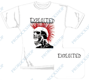 bílé dámské triko The Exploited - Mohican Skull