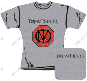 šedivé dámské triko Dream Theater - Logo