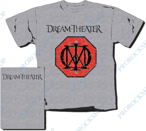 šedivé pánské triko Dream Theater - Logo