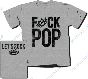 šedivé pánské triko Five Finger Death Punch - Fuck Pop
