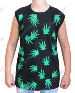 triko bez rukávů Marihuana