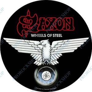placka, odznak Saxon - Wheels Of Steel
