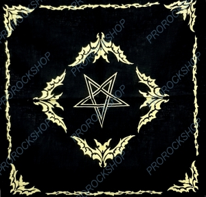 šátek bandana pentagram, netopýr II