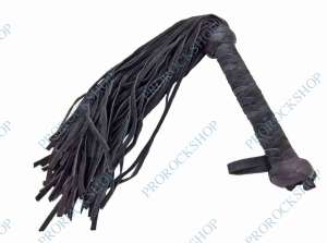 bič BDSM Flogger Suede Black