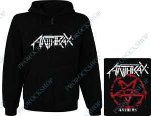 mikina s kapucí a zipem Anthrax - Anthems