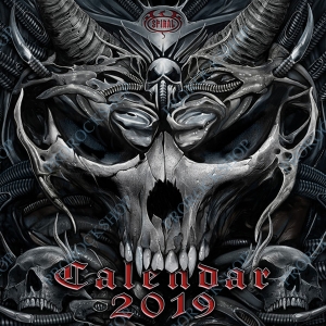 kalendář Spiral Gothic 2019
