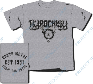 šedivé triko Hypocrisy - Death Metal Est. 1991