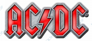 odznak AC/DC - red logo