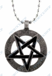 přívěsek na krk Pentagram 3 cm V