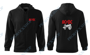 mikina s kapucí a zipem s výšivkou AC/DC - For Those About To Rock II