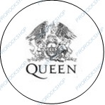placka, odznak Queen - bw