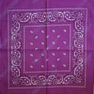 šátek bandana fialová se vzorem
