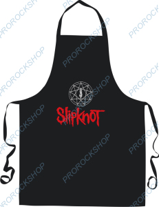 Laclová zástěra s výšivkou Slipknot - logo II