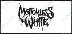 bílá nášivka Motionless In White II