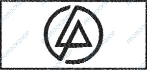 bílá nášivka Linkin Park - logo