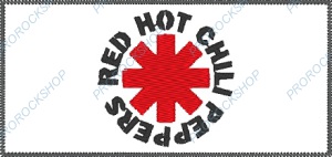 bílá nášivka Red Hot Chili Peppers II