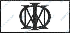 bílá nášivka Dream Theater - logo
