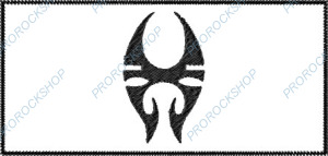 bílá nášivka Soulfly - logo