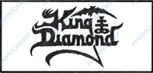 bílá nášivka King Diamond