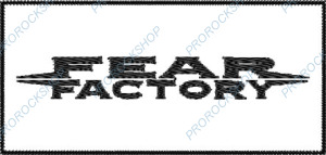 bílá nášivka Fear Factory