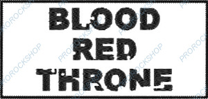 bílá nášivka Blood Red Throne