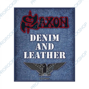 nášivka Saxon - Denim and Leather