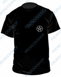 triko s výšivkou Pentagram - bílá magie