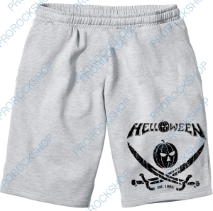 šedivé bermudy, kraťasy Helloween - est. 1984