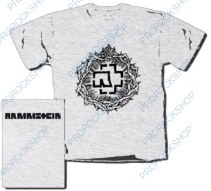 šedivé triko Rammstein - logo