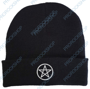 dámská čepice, kulich Pentagram - bílá magie
