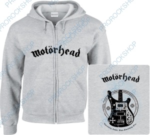 šedivá mikina s kapucí a zipem Motörhead - Everything Louder