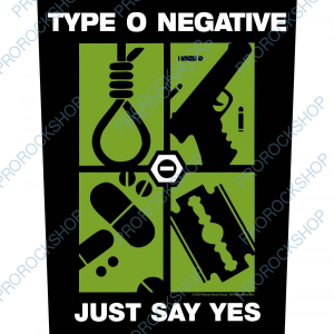 nášivka na záda, zádovka Type O Negative - Just Say Yes