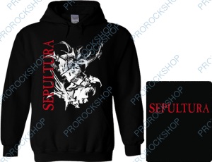 mikina s kapucí Sepultura - logo