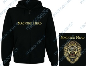 mikina s kapucí a zipem Machine Head - Lion logo