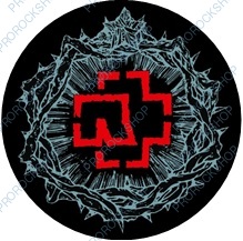 placka, odznak Rammstein - red logo