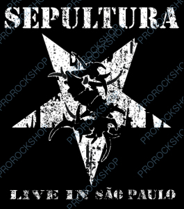 nášivka na záda, zádovka Sepultura - Live In Sao Paulo
