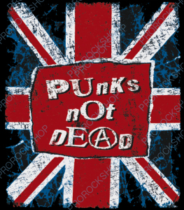 nášivka na záda, zádovka Punk s Not Dead - Velká Británie