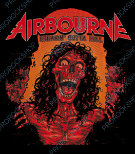 nášivka na záda, zádovka Airbourne - Breakin Outta Hell