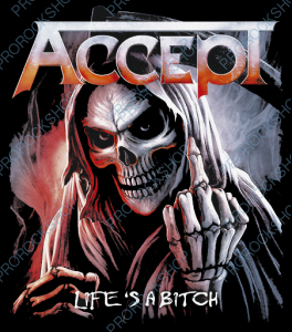 nášivka na záda, zádovka Accept - Life s A Bitch