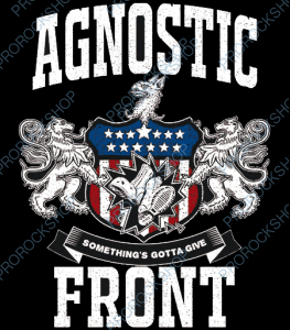 nášivka na záda, zádovka Agnostic Front - Something s Gotta Give