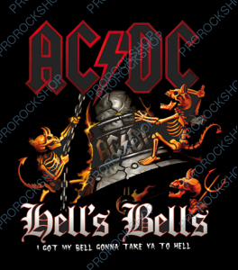 nášivka na záda, zádovka AC/DC - Hells Bells I got my bell