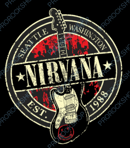 nášivka na záda, zádovka Nirvana - Seattle, Washington