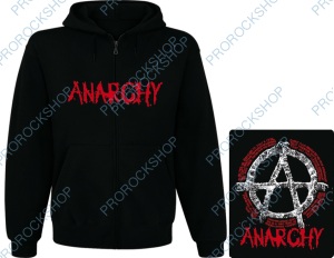 mikina s kapucí a zipem Anarchy