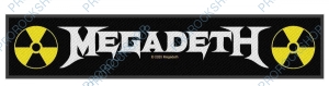 nášivka, nápis Megadeth - logo