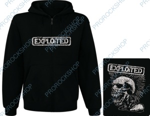 mikina s kapucí a zipem The Exploited - Mohican skull II
