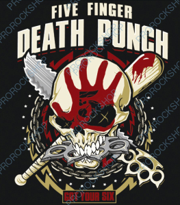 nášivka na záda, zádovka Five Finger Death Punch - Got Your Six II