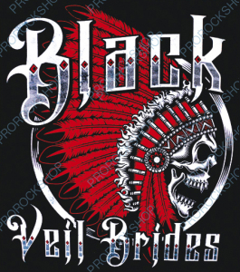 nášivka na záda, zádovka Black Veil Brides - Indian Skull