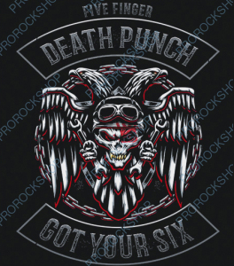 nášivka na záda, zádovka Five Finger Death Punch - Got Your Six III