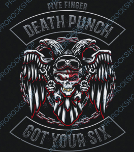 nášivka na záda, zádovka Five Finger Death Punch - Got Your Six III