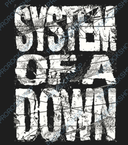 nášivka na záda, zádovka System Of A Down - Logo
